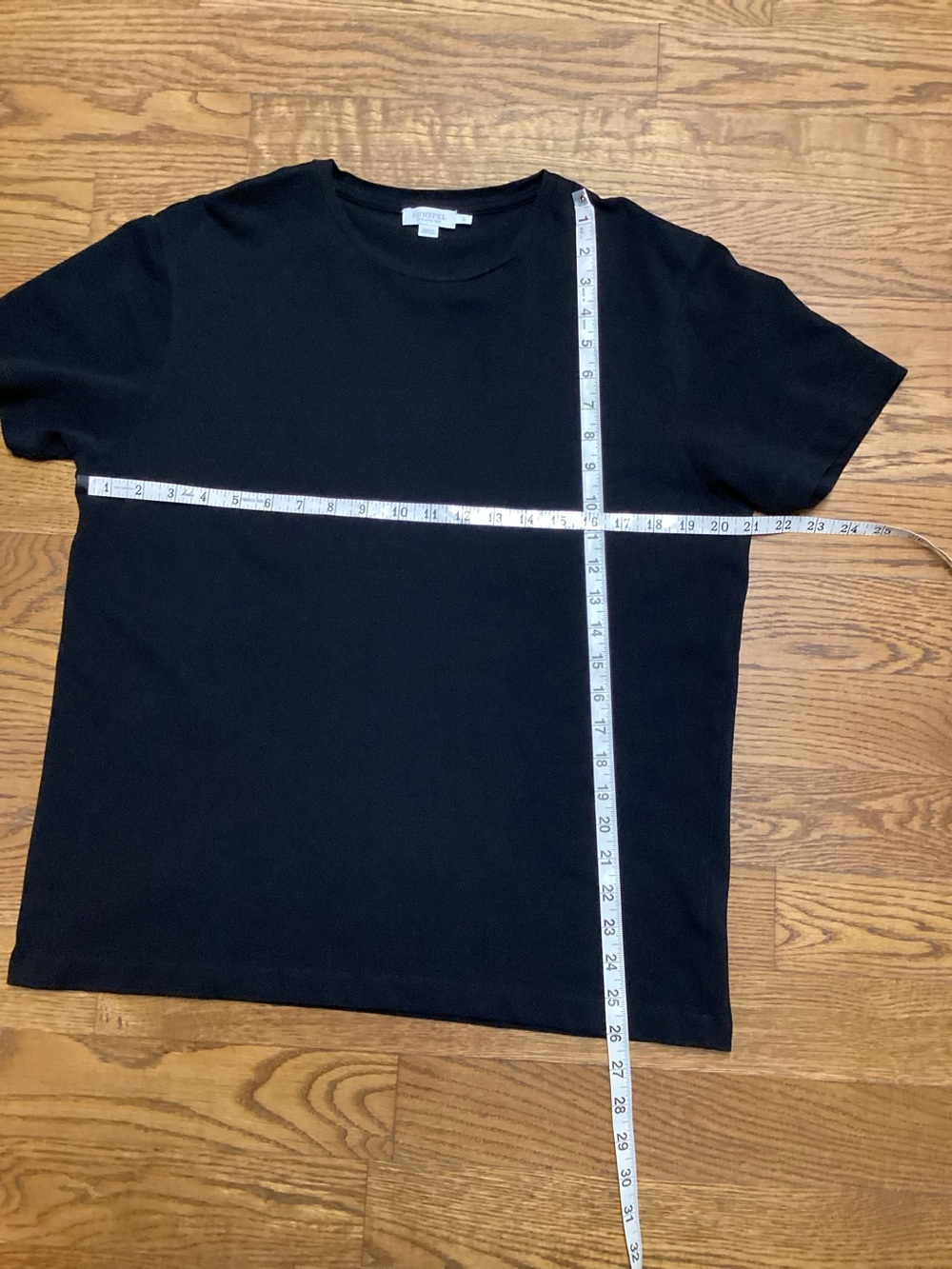 Sunspel 100% cotton Luxury Casual crew neck short sleeve Black size Large - Picture 4 of 8